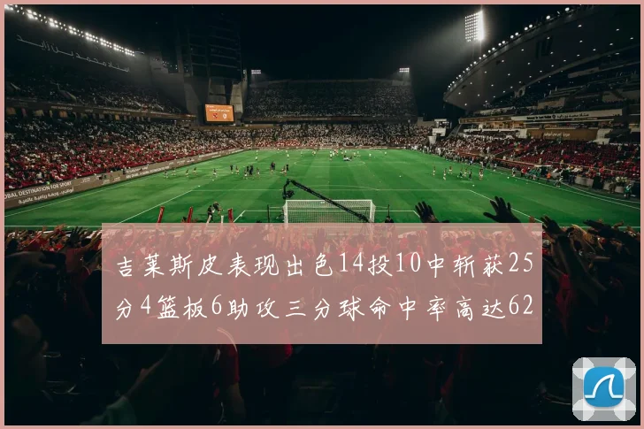 吉莱斯皮表现出色14投10中斩获25分4篮板6助攻三分球命中率高达625